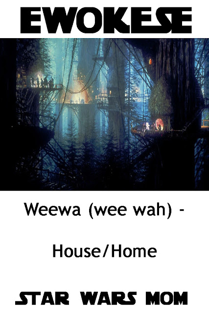 Star Wars Speaking Ewok Flashcard Home