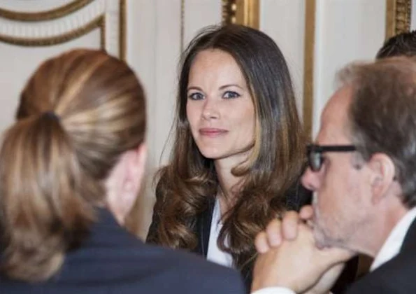 Princess Sofia Hellqvist and Prince Carl Philip at a symposium at Stockholm Royal Palace. Sofia Hellqvist Style, Sofia Hellqvist wore Hugo Boss pantsuit 