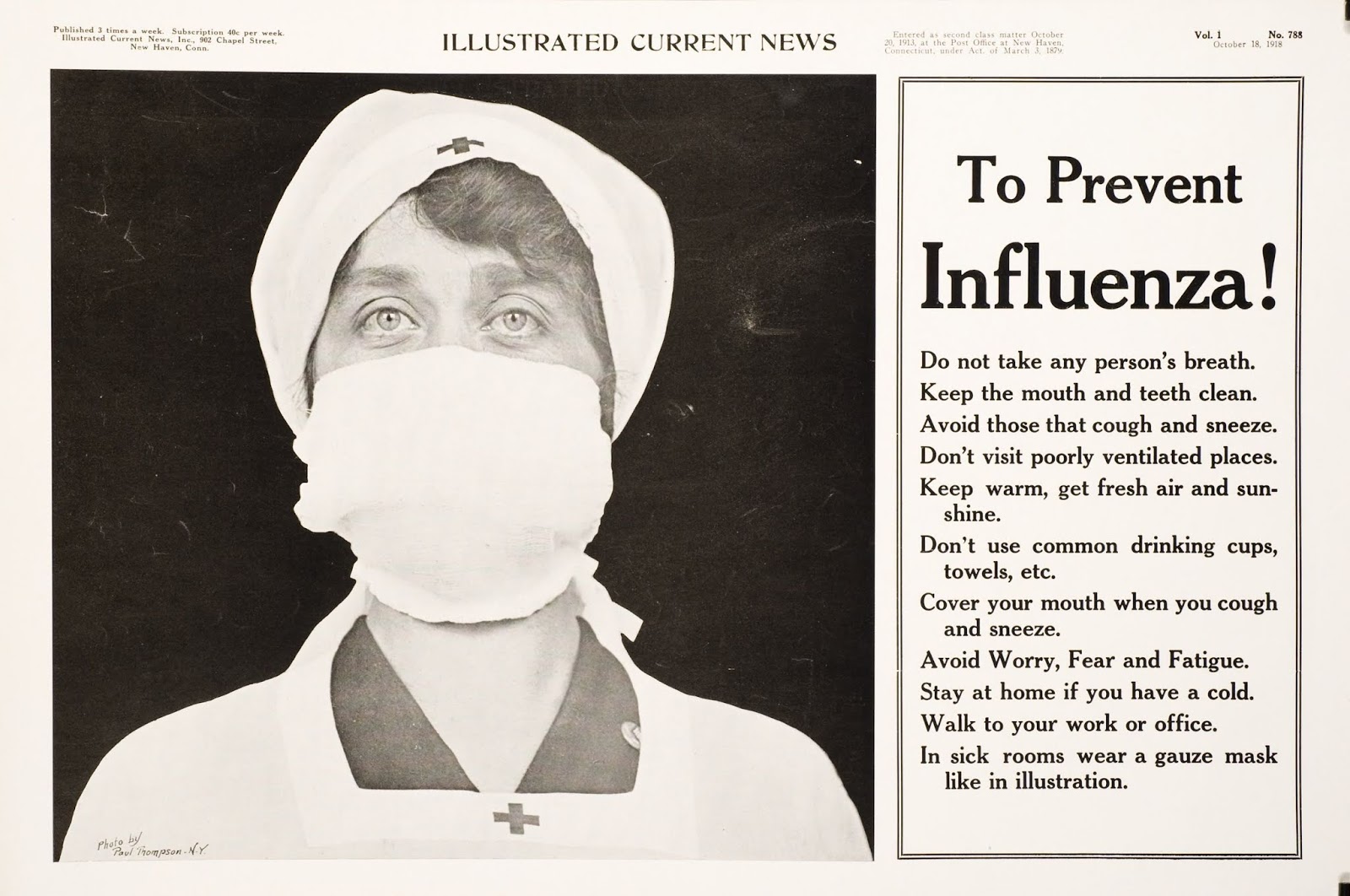 Instructions On How To Prevent The Spread Of Influenza From 1918 Instructions On How To Prevent The Spread Of Influenza From 1918