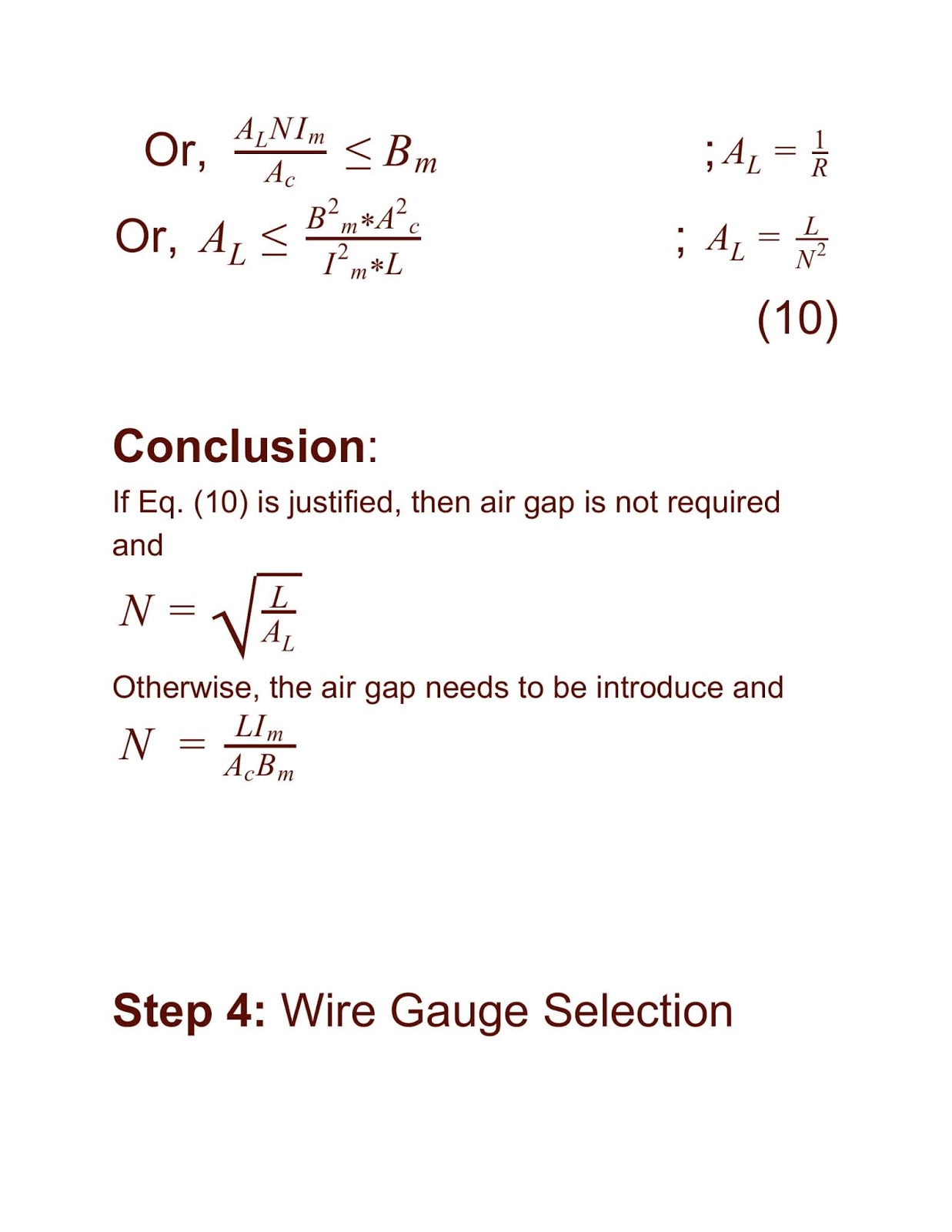 High frequency Power Inductor Design DC & AC Electronics/Electrical (EE/EC/EX)