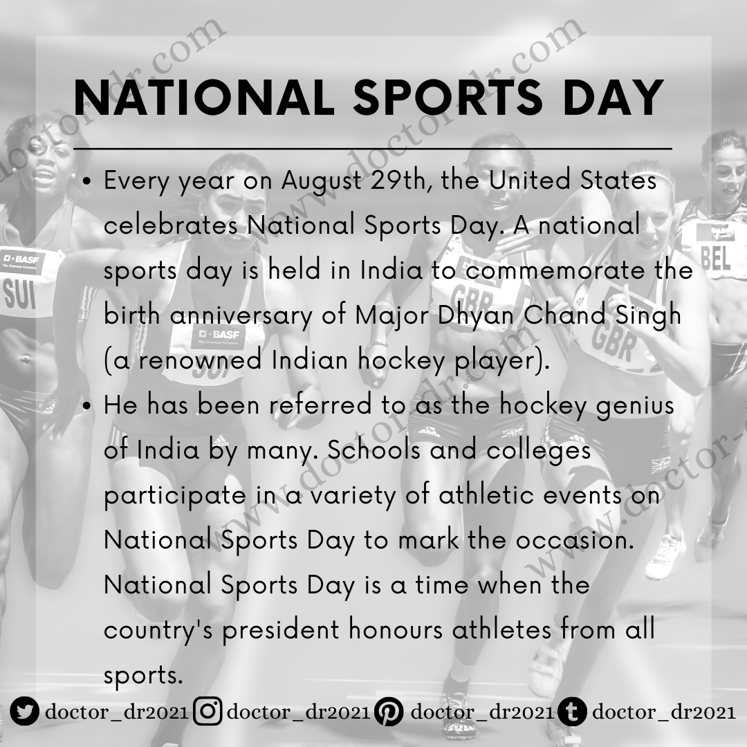 essay about national sports day
