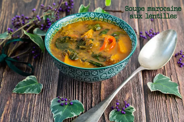 Soupe marocaine aux lentilles