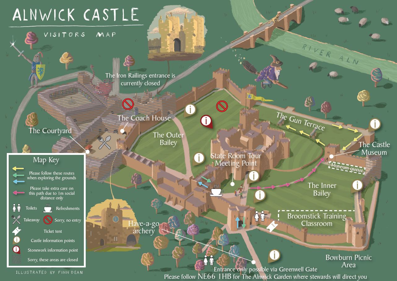 ster's Google Treking Famous Castles Alnwick Castle, Scotland