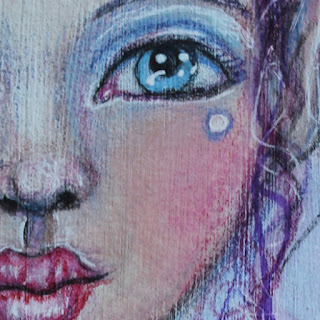 Close Up of Mixed Media Strangeling Fairy by Tori Beveridge 2016
