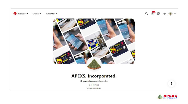 APEXS is reachable on Pinterest