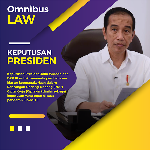 Jokowi Tunda Pembahasan Klaster Ketenagakerjaan RUU Ciptaker
