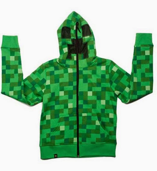 Minecraft Creeper Hoodie perfect gift for teens.