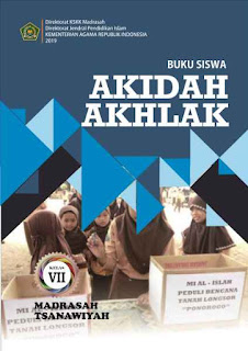 Buku teks pelajaran Akidah Akhlak untuk  Unduh Buku Akidah Akhlak MTs Kelas 7 8 9 (KMA 183 2019)