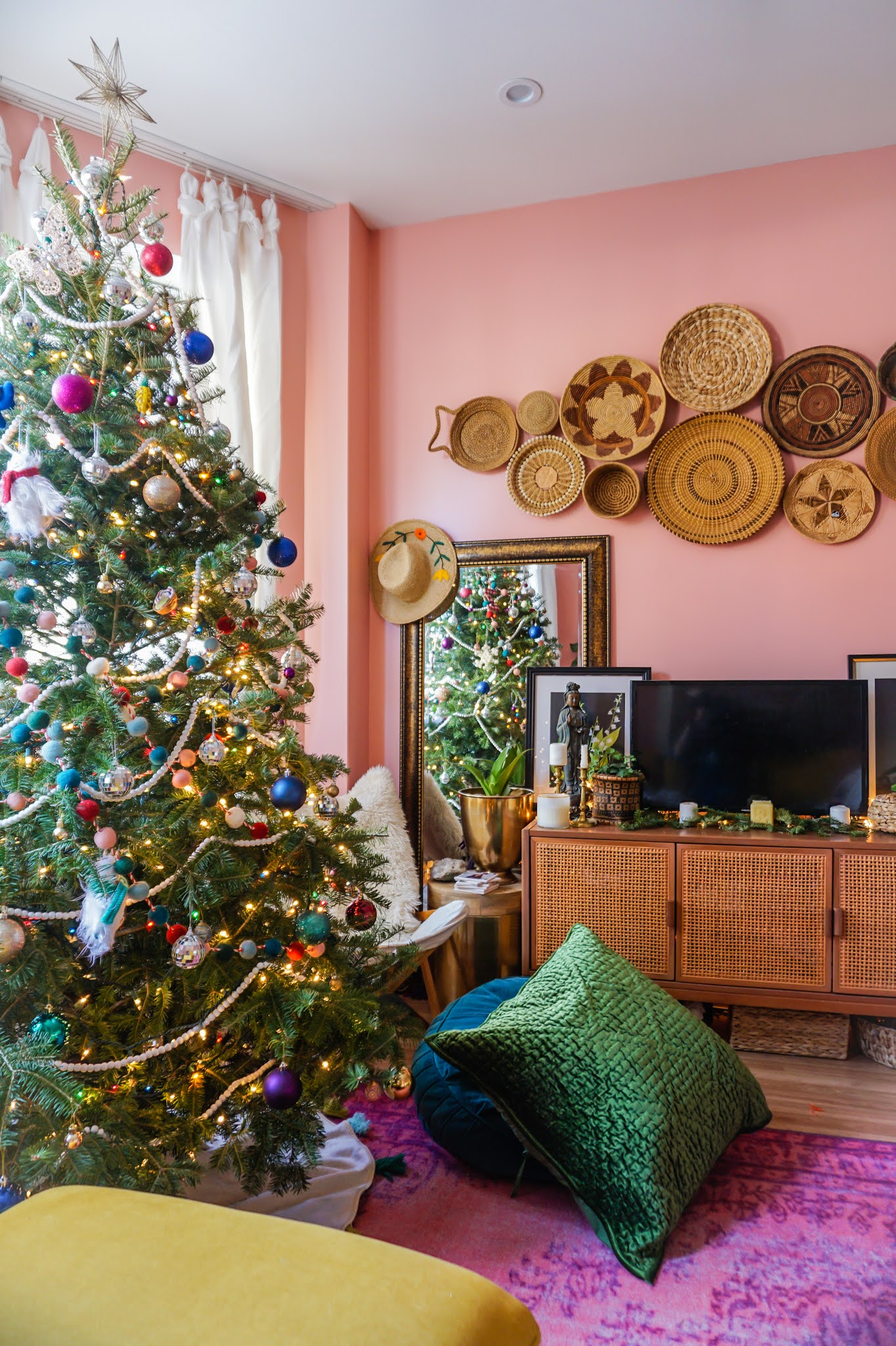 Meet This Year\'s Colorful Eclectic Boho Christmas Decor - TfDiaries