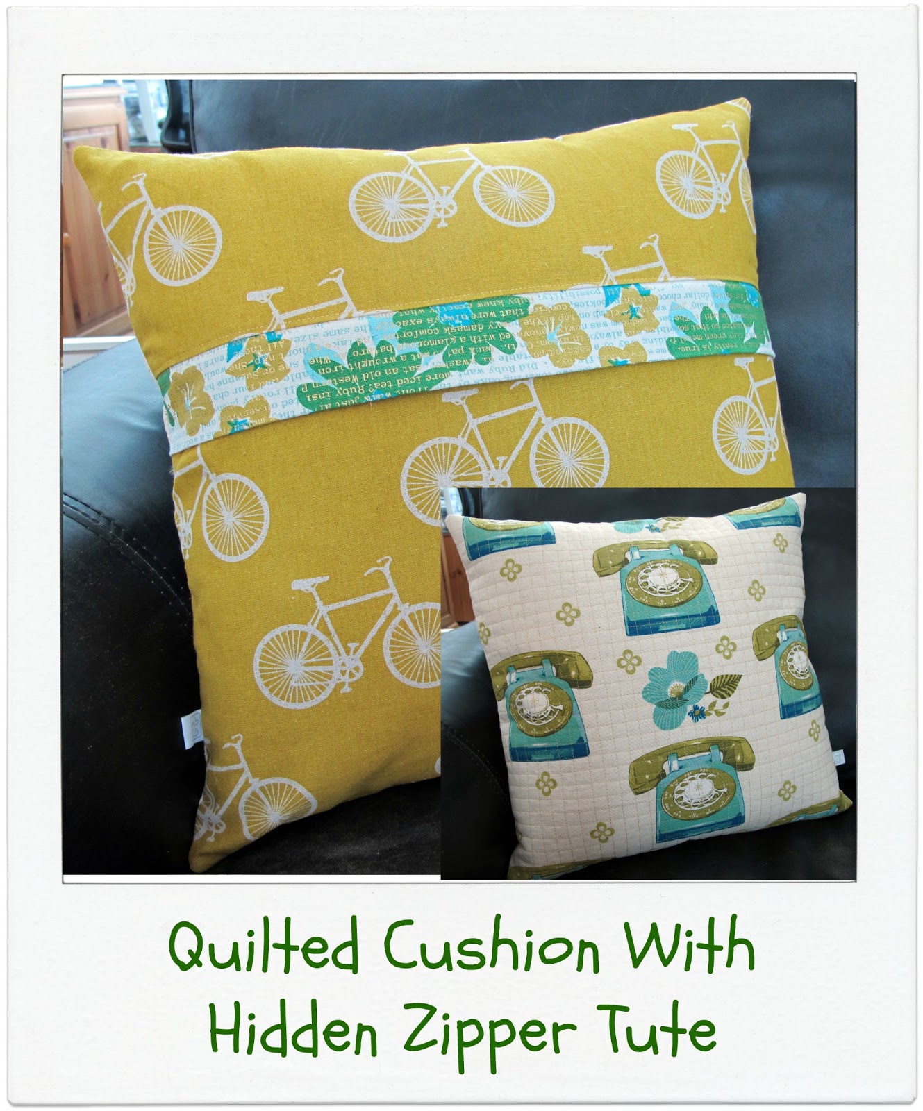 Chris Dodsley mbCD Tutorial Quilted Pillow Cushion With Hidden Zipper