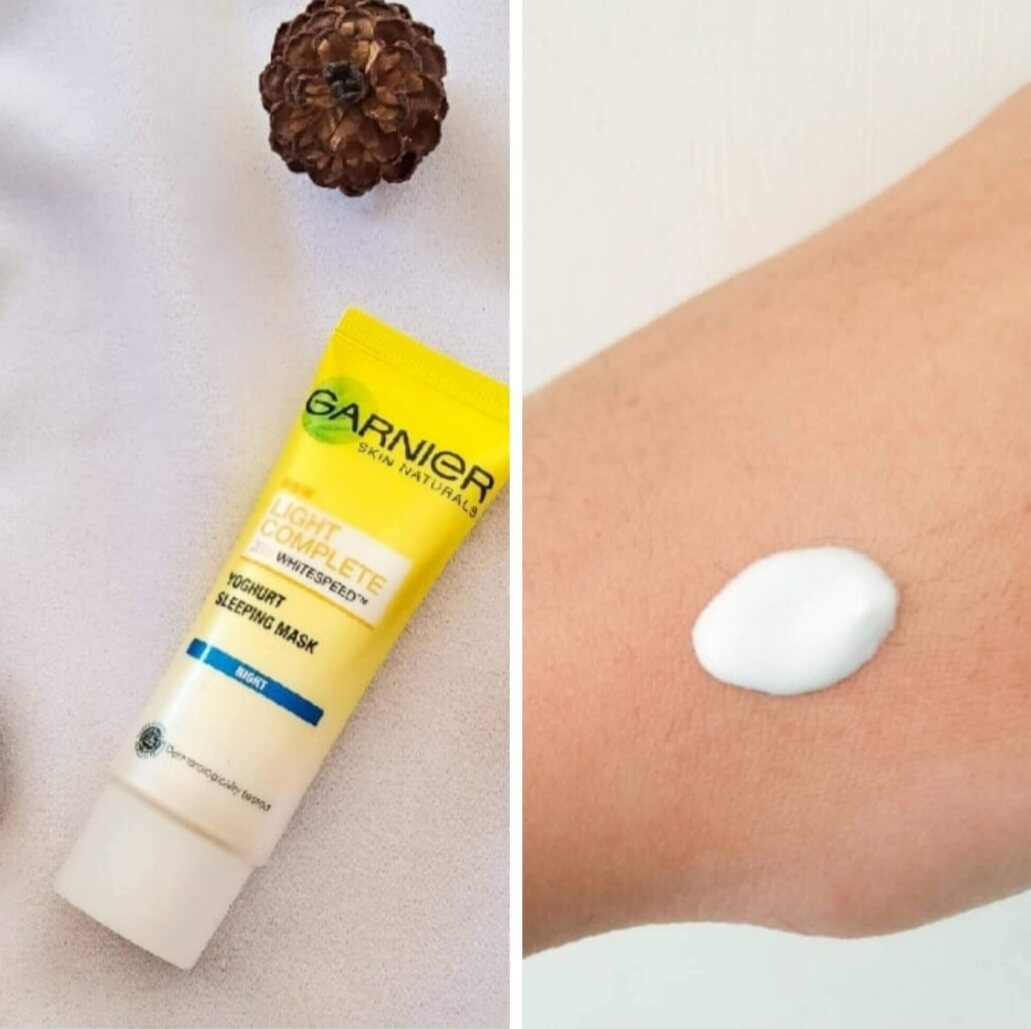 Mengintip Ingredients Garnier Sleeping Mask Yogurt SKINCAPEDIA