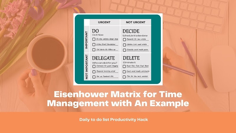 What is Eisenhower Matrix with Example for Time Management