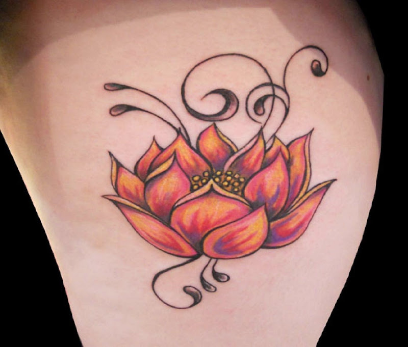 45 Awesome Lotus Flower Tattoo Designs