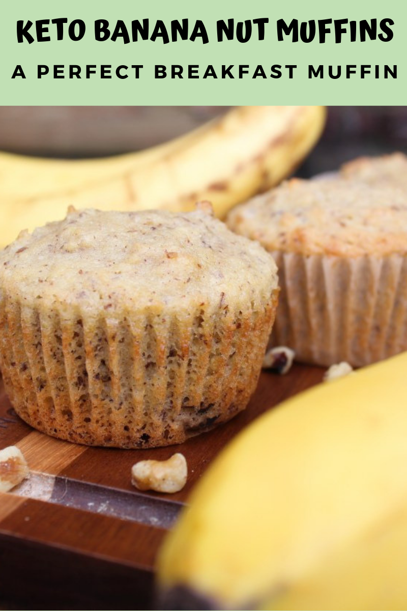 KETO BANANA NUT MUFFINS A PERFECT BREAKFAST MUFFIN