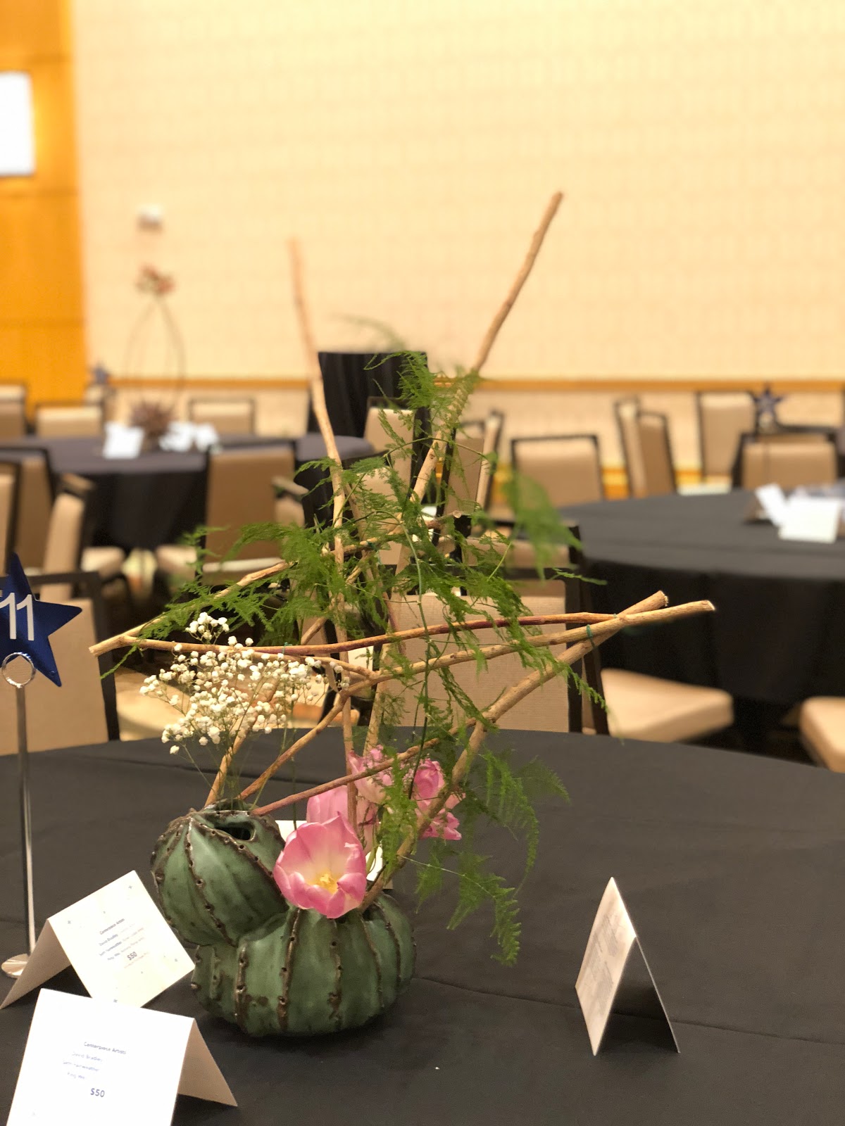 ikebana lessons Ikebana centerpieces at Paradise Valley Community
