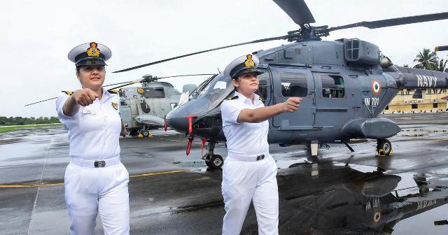 Sub Lieutenant Kumudini Tyagi and Sub Lieutenant Riti Singh