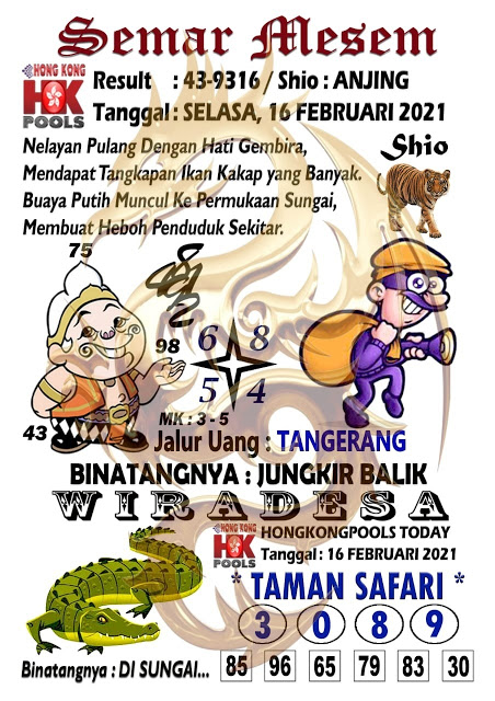 Syair Hk Hari Ini Paling Jitu Selasa 16-02-2021 - Prediksi Hk Master  Hongkong, Angka Main Jitu Sgp Sydney