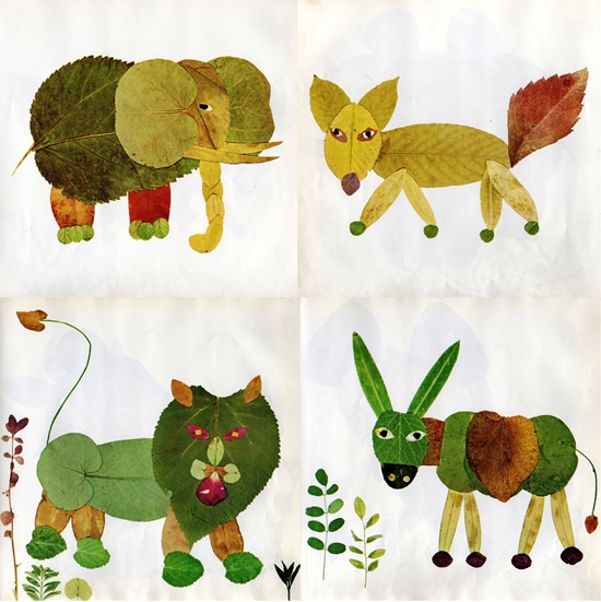 leaf animals Art Craft Gift Ideas