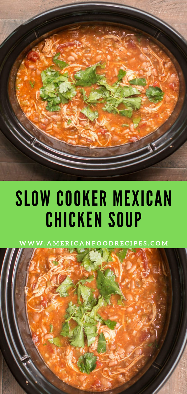 SLOW COOKER MEXICAN CHICKEN SOUP Recipe By Mom