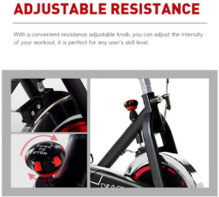 JOROTO X1S Belt Drive Spin Bike adjustable resistance, image