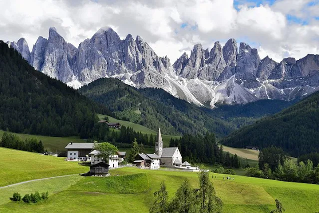 Scenery of the Dolomites