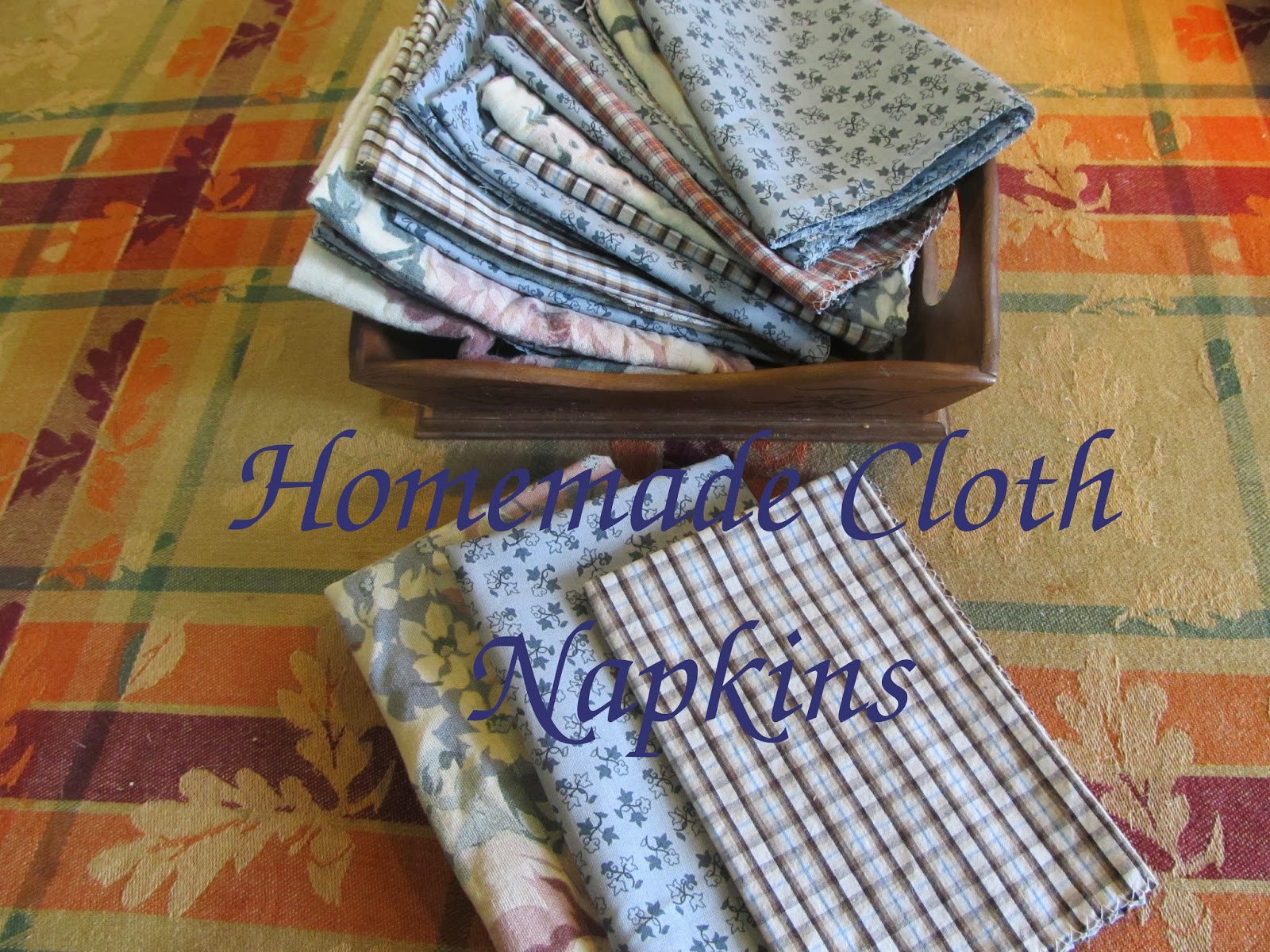 Homesteading Hobnobbery Cloth napkins for everyday use