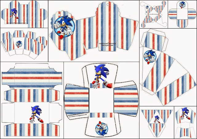 Sonic: Free Printable Boxes.