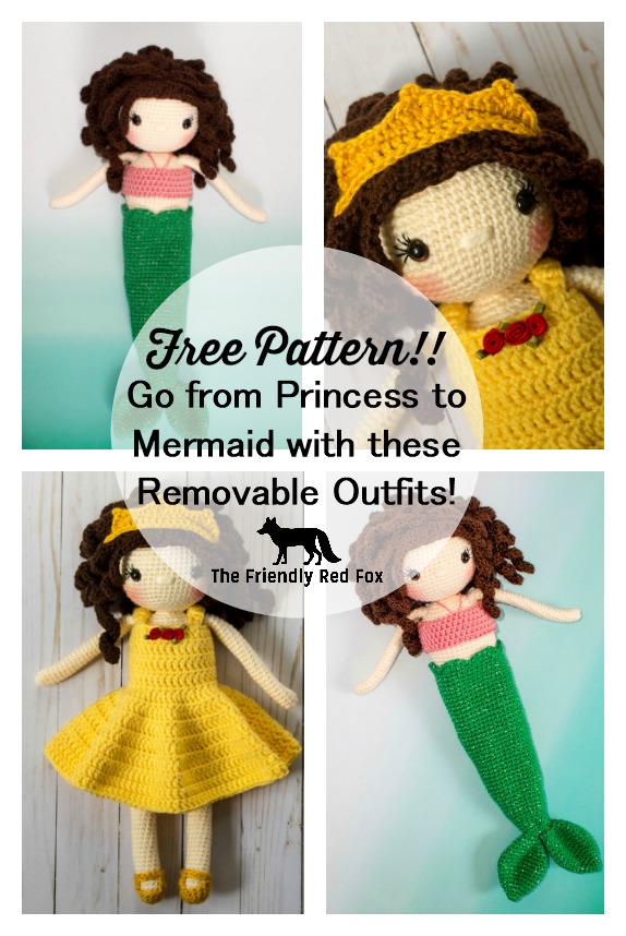 knitted mermaid doll pattern free