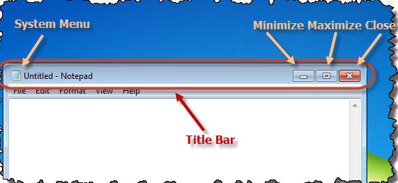 Title bar berfungsi untuk