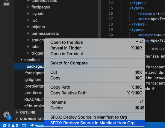 Salesforce Extension Pack for VS Code
