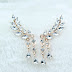 Leaf shape earrings