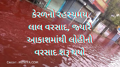 કેરળનો રહસ્યમય લાલ વરસાદ, જ્યારે આકાશમાંથી લોહીનો વરસાદ શરૂ થયો | The mysterious Red Rain of Kerala, when blood started raining from the sky કેરળનો રહસ્યમય લાલ વરસાદ, જ્યારે આકાશમાંથી લોહીનો વરસાદ શરૂ થયો | The mysterious Red Rain of Kerala, when blood started raining from the sky
