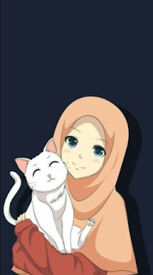 Gambar Kartun Muslimah Cantik & Comel Berhijab