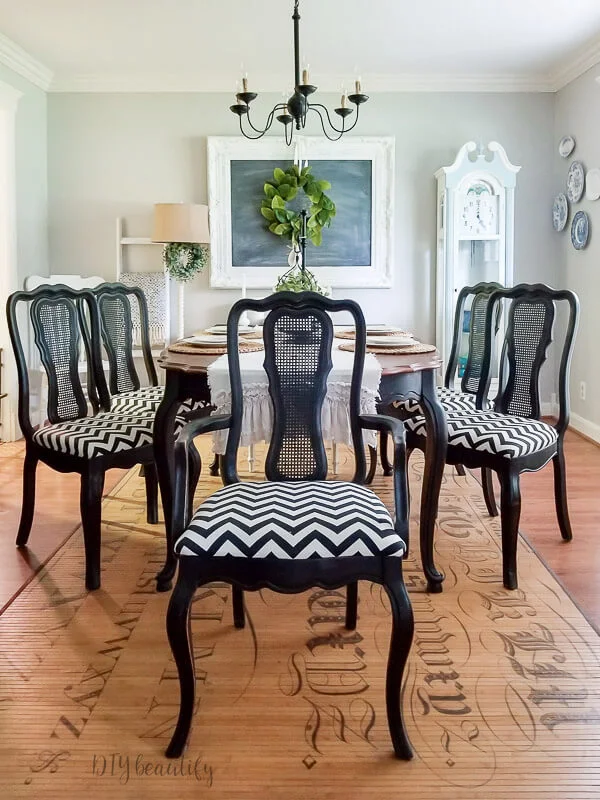 dining room chairs before