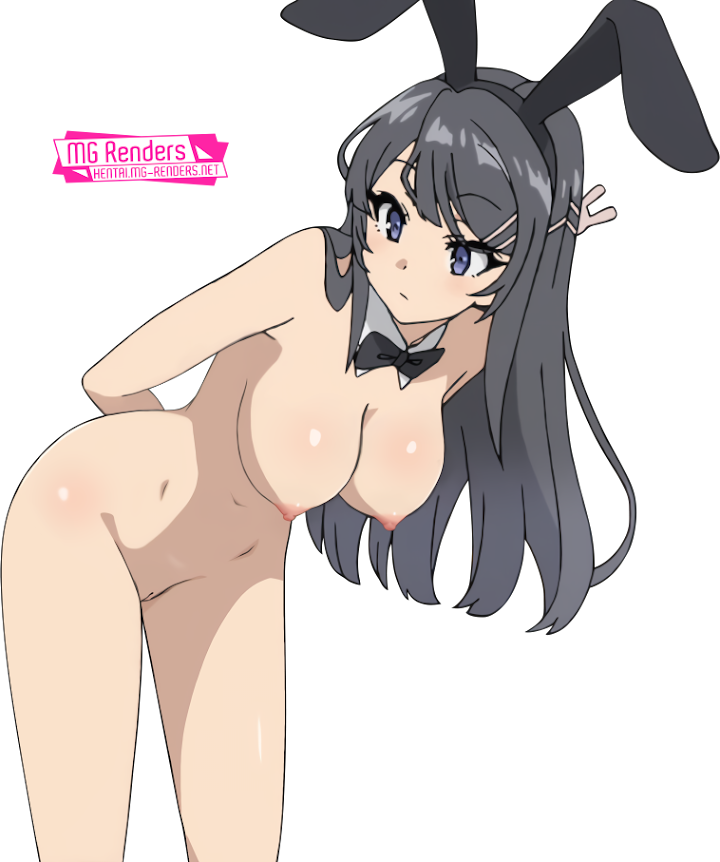 Seishun Buta Yarou Sakurajima Mai Render Hentai Anime PNG Image Without Background