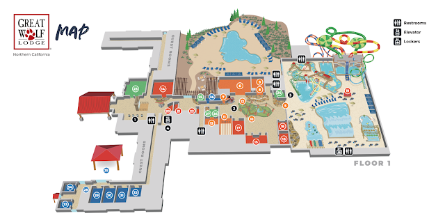 great wolf lodge map layout