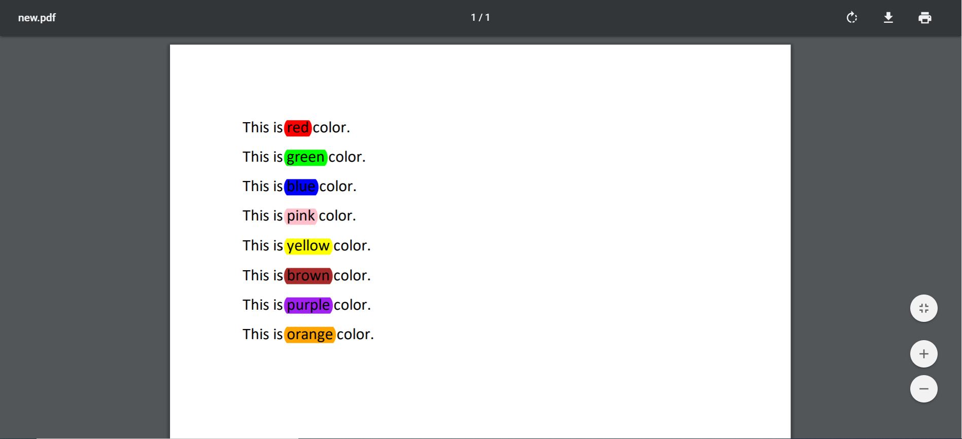 Highlight Text In PDF With Different Colors Using Python