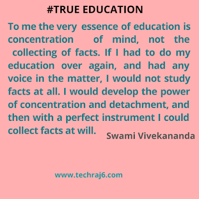 True Education quotes by Swami Vivekananda