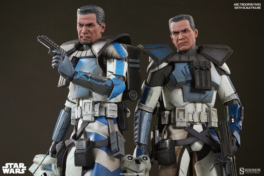 Onesixthscalepictures Sideshow Collectibles Star Wars Clone Wars Arc Troopers Echo And Fives