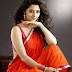 Vedika Hot Navel Show Photos in Orange Saree