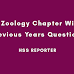 Plus One Zoology Previous Years Questions(Chapterwise)