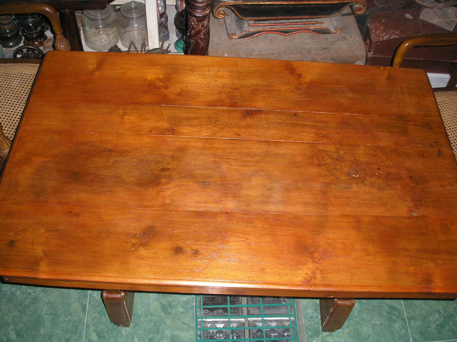 meja makan kayu jati - Abu Art Shop