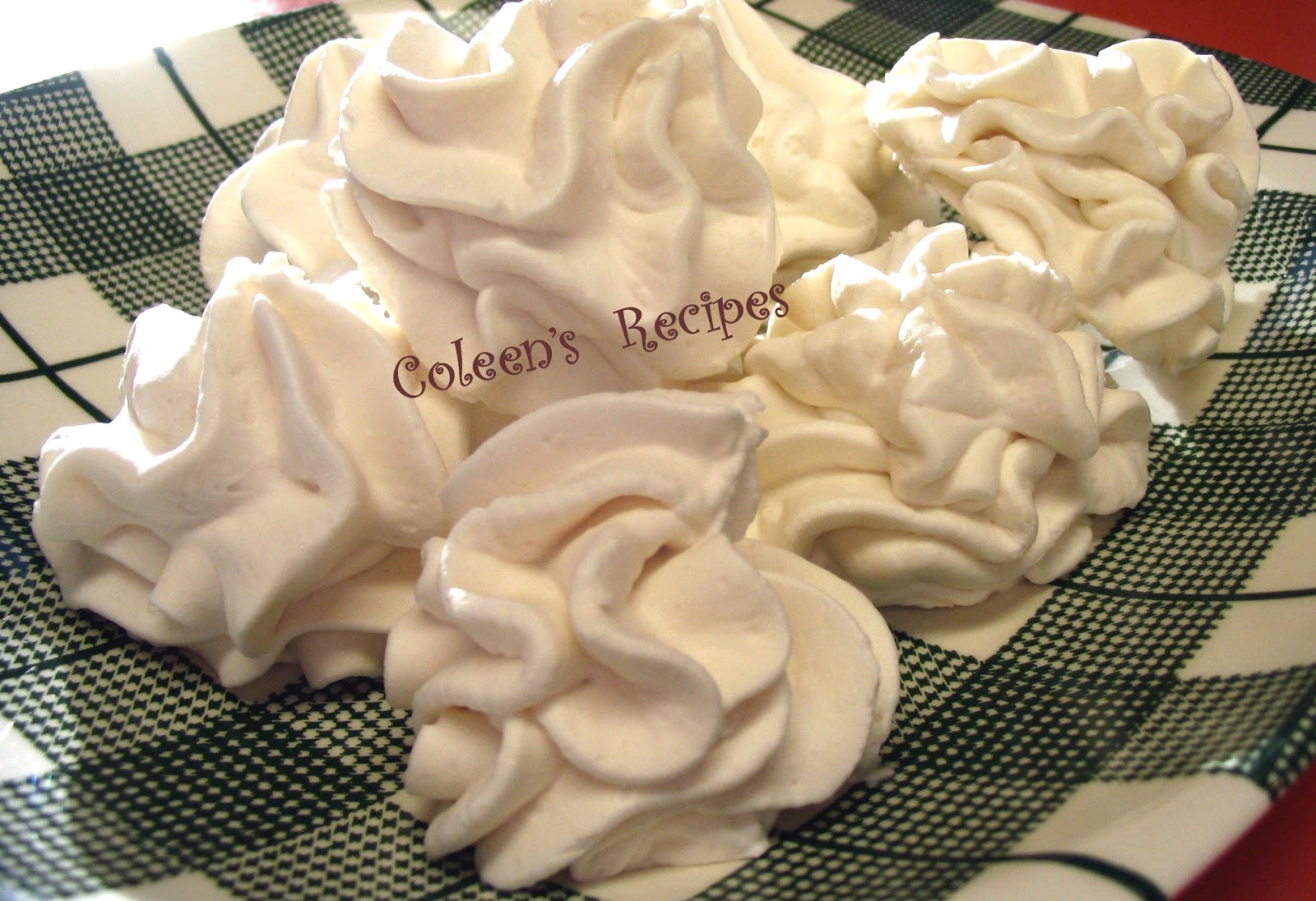Coleen's Recipes FROZEN WHIPPED CREAM