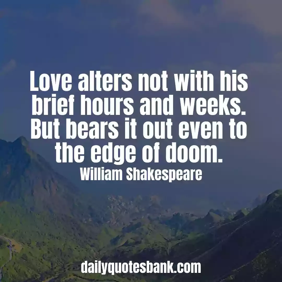 Romantic William Shakespeare Quotes On Love