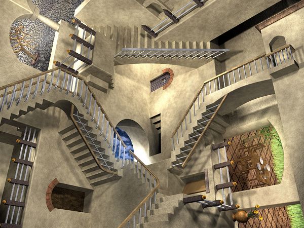M C ESCHER 1953 Relativity M C ESCHER 1953 Relativity