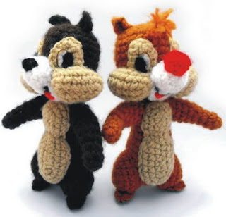 PATRON GRATIS CHIP Y DALE AMIGURUMI 180