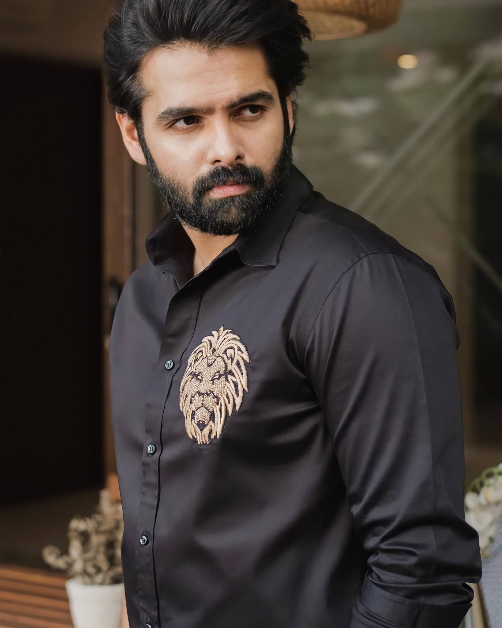 Ram pothineni black and white shirt Clearance