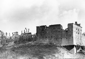 The ruins of Monte Cassino during World War II worldwartwo.filminspector.com