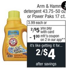 FREE Arm & Hammer Detergent CVS Deals