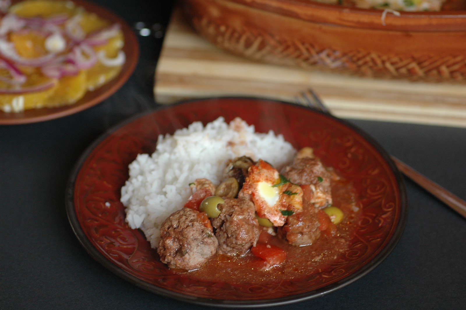 Osia piecze, smaży, szatkuje, smakuje i testuje;) Wołowy tagine z